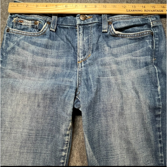 Joe’s Jeans Women’s W28 Honey Bootcut‎ Distressed Hem Stretch Denim Blue - Picture 2 of 8